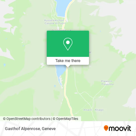 Gasthof Alpenrose map