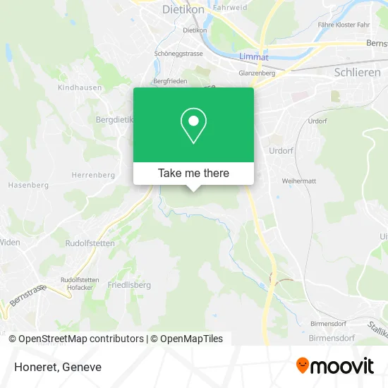 Honeret map