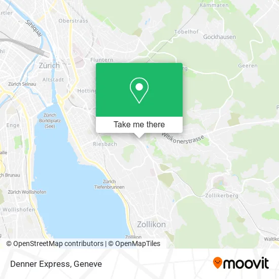 Denner Express map