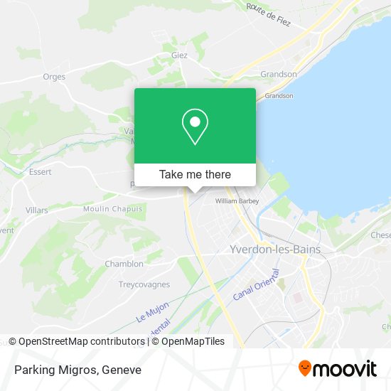 Parking Migros map