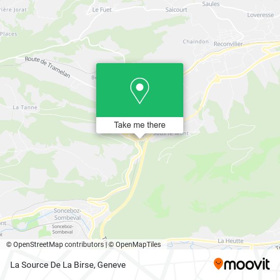 La Source De La Birse map