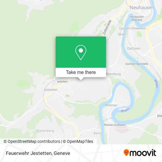 Feuerwehr Jestetten map