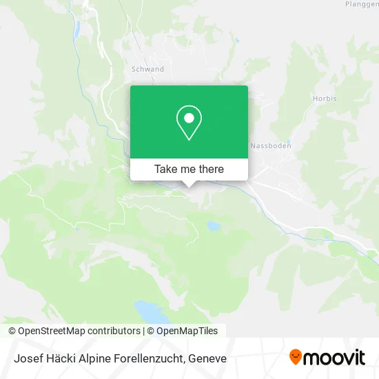 Josef Häcki Alpine Forellenzucht map