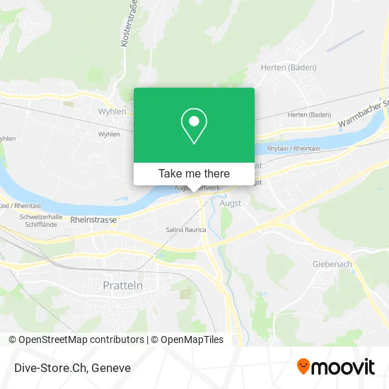 Dive-Store.Ch map