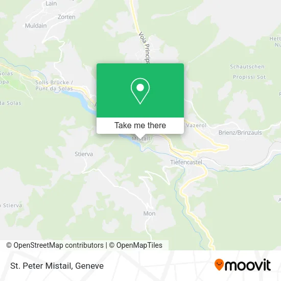 St. Peter Mistail map