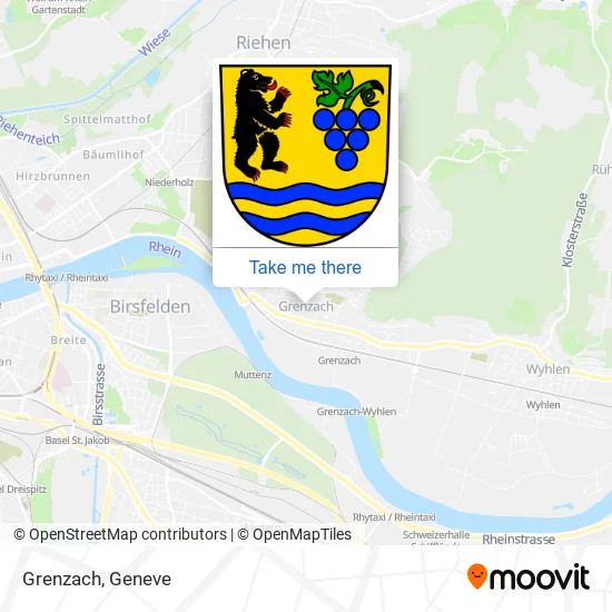 Grenzach map
