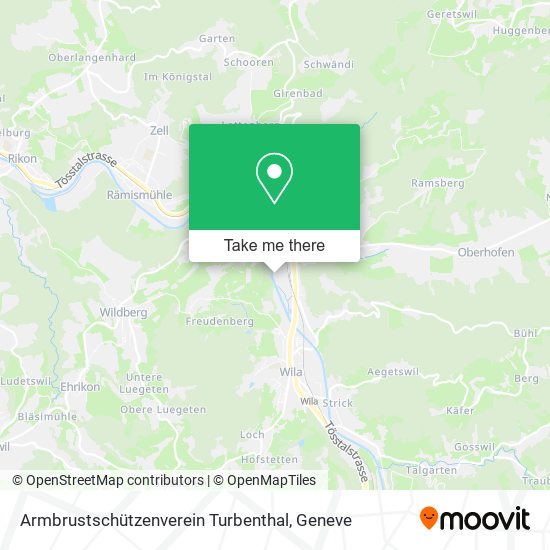 Armbrustschützenverein Turbenthal map