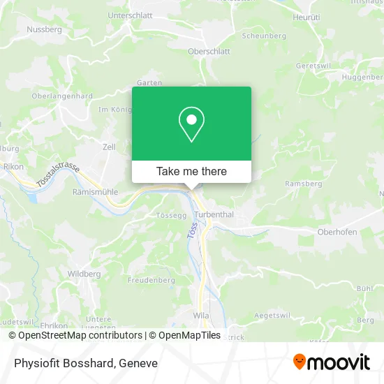 Physiofit Bosshard map