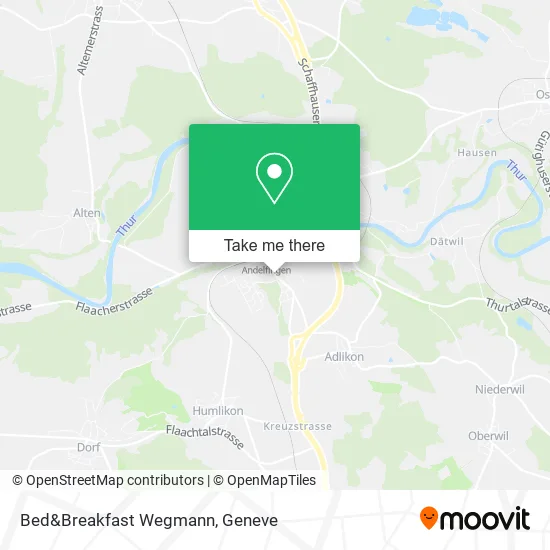 Bed&Breakfast Wegmann map