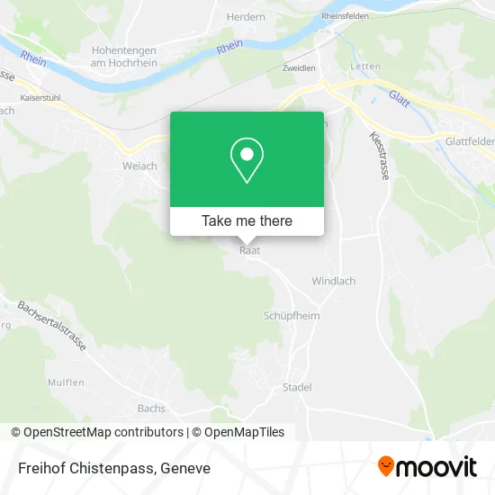 Freihof Chistenpass map