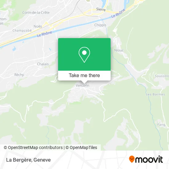 La Bergère map