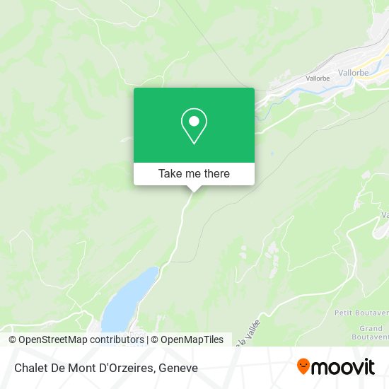 Chalet De Mont D'Orzeires map