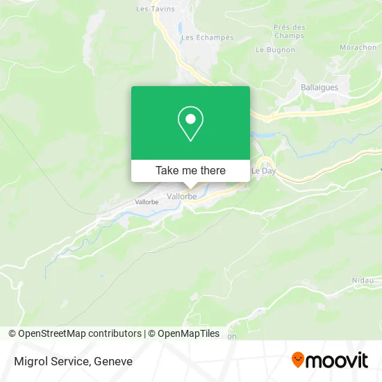 Migrol Service map