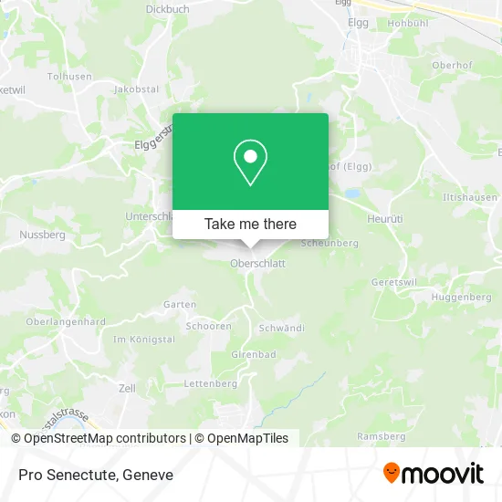 Pro Senectute map