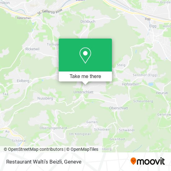 Restaurant Walti's Beizli map