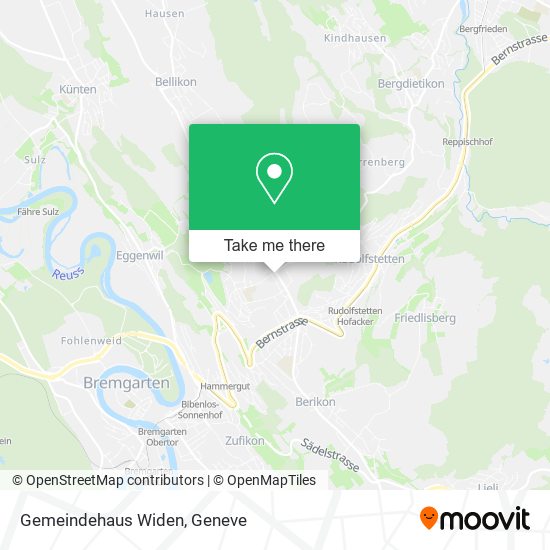 Gemeindehaus Widen map