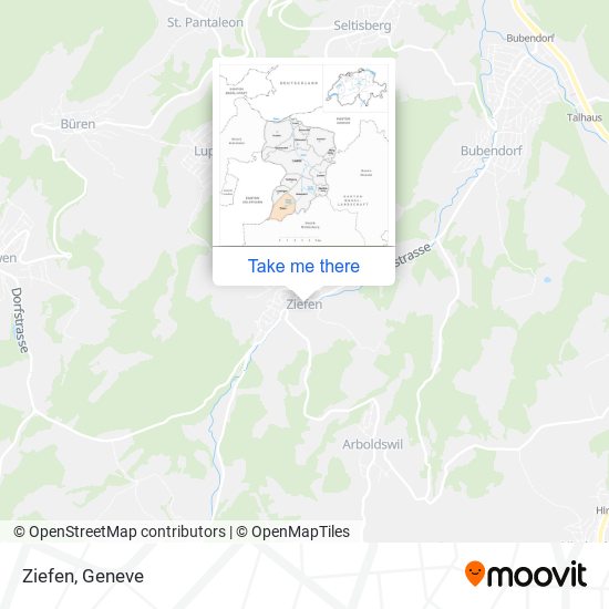 Ziefen map