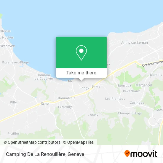 Camping De La Renouillère map