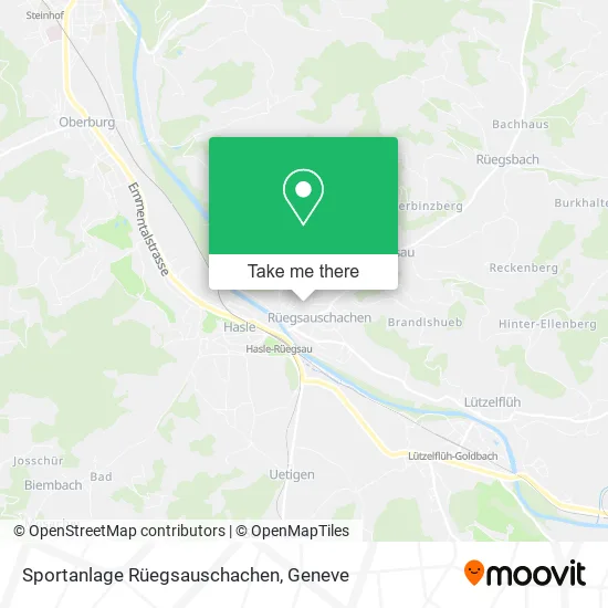 Sportanlage Rüegsauschachen map