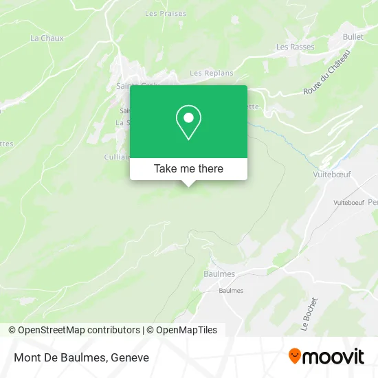 Mont De Baulmes map