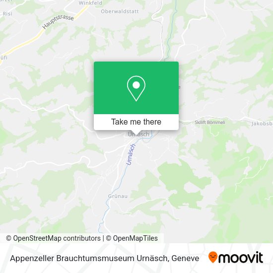 Appenzeller Brauchtumsmuseum Urnäsch map