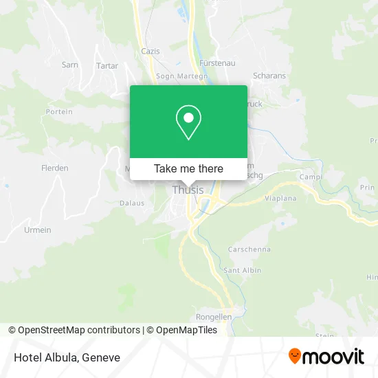 Hotel Albula map