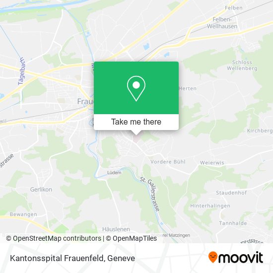 Kantonsspital Frauenfeld map