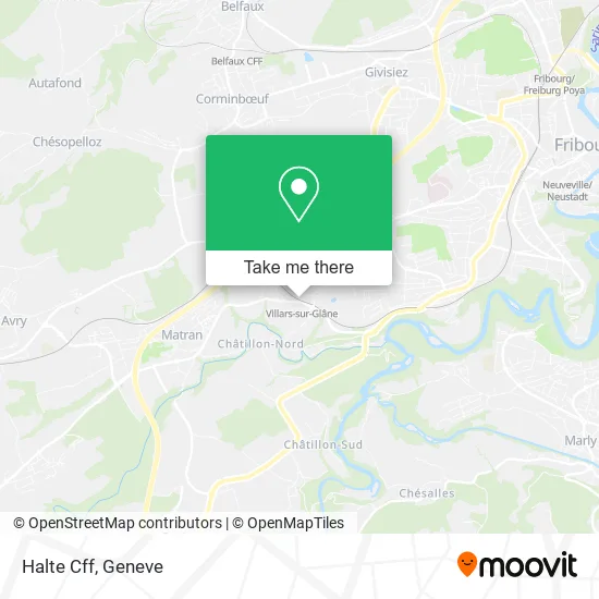 Halte Cff map