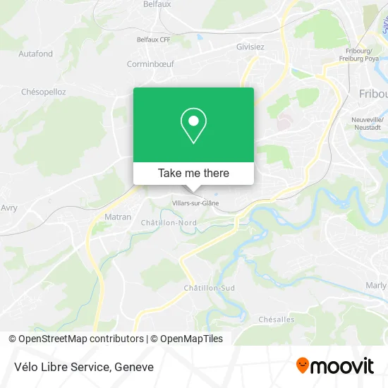 Vélo Libre Service map