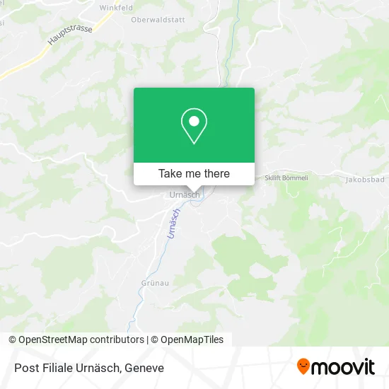 Post Filiale Urnäsch map