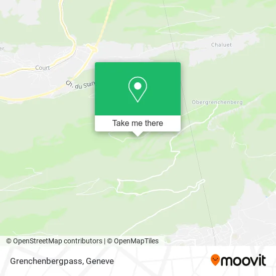 Grenchenbergpass map