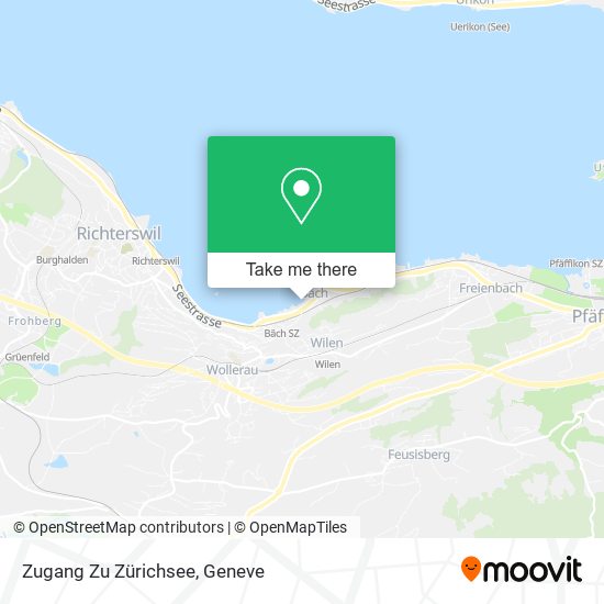 Zugang Zu Zürichsee map