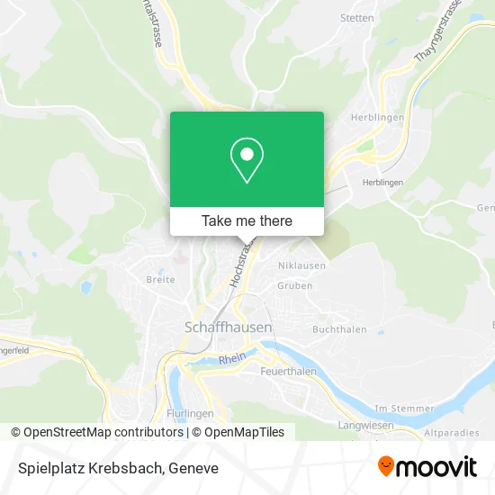 Spielplatz Krebsbach map