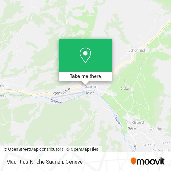 Mauritius-Kirche Saanen map