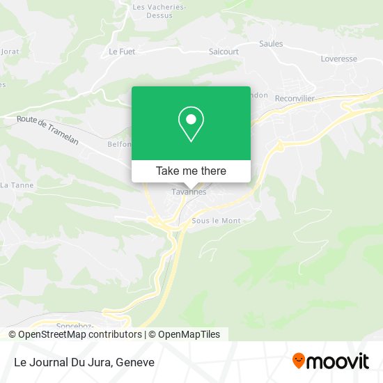 Le Journal Du Jura map