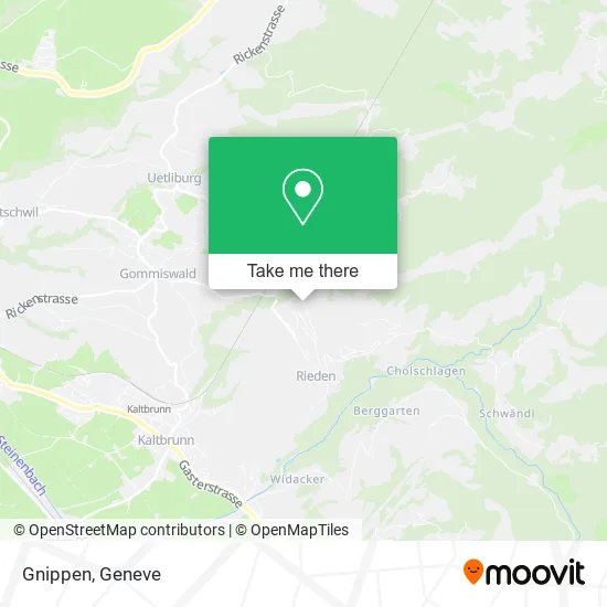 Gnippen map