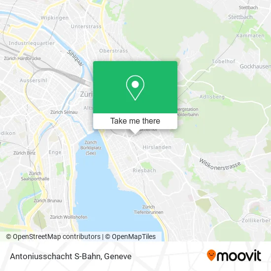 Antoniusschacht S-Bahn map