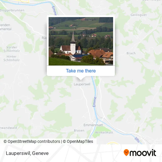 Lauperswil map