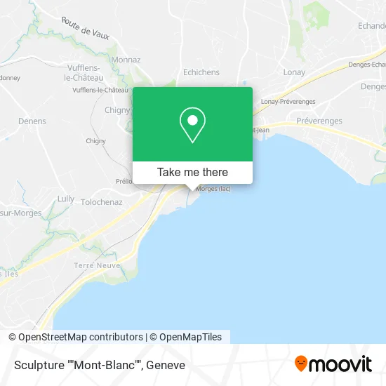 Sculpture ""Mont-Blanc"" map