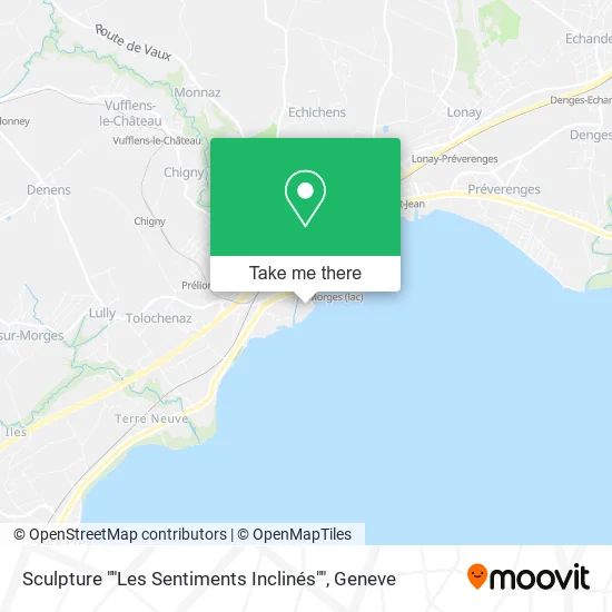 Sculpture ""Les Sentiments Inclinés"" map