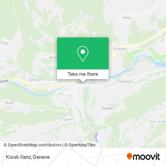 Kiosk Ilanz map