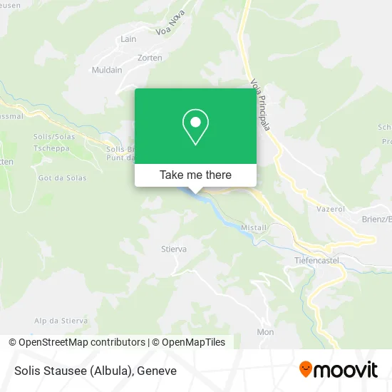Solis Stausee (Albula) map