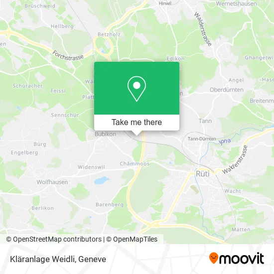 Kläranlage Weidli map