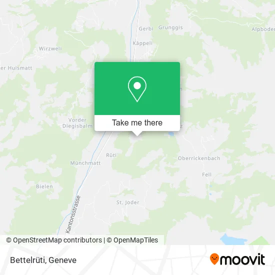 Bettelrüti map