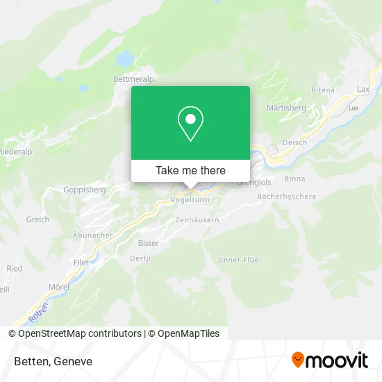 Betten map