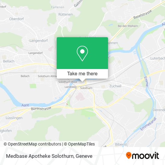 Medbase Apotheke Solothurn map