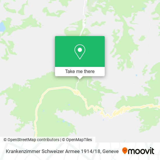 Krankenzimmer Schweizer Armee 1914 / 18 map