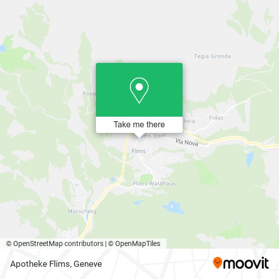 Apotheke Flims map