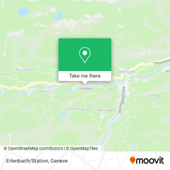 Erlenbach/Station map