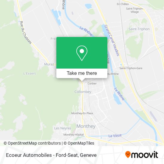 Ecoeur Automobiles - Ford-Seat map